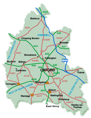 Tai Chi Oxon Map